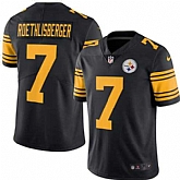 Nike Men & Women & Youth Steelers 7 Ben Roethlisberger Black Color Rush Limited Jersey,baseball caps,new era cap wholesale,wholesale hats